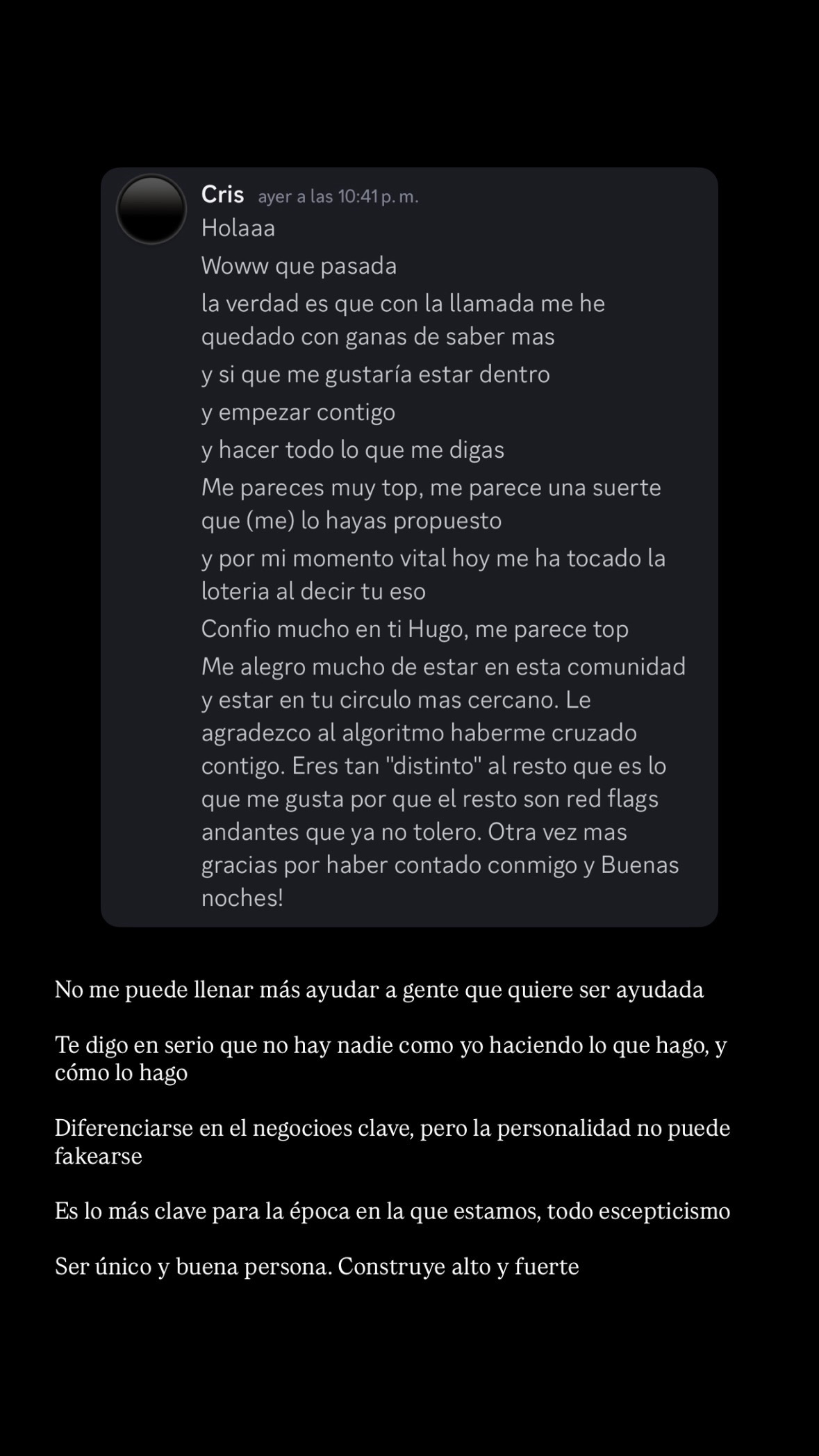 Resultado de un cliente