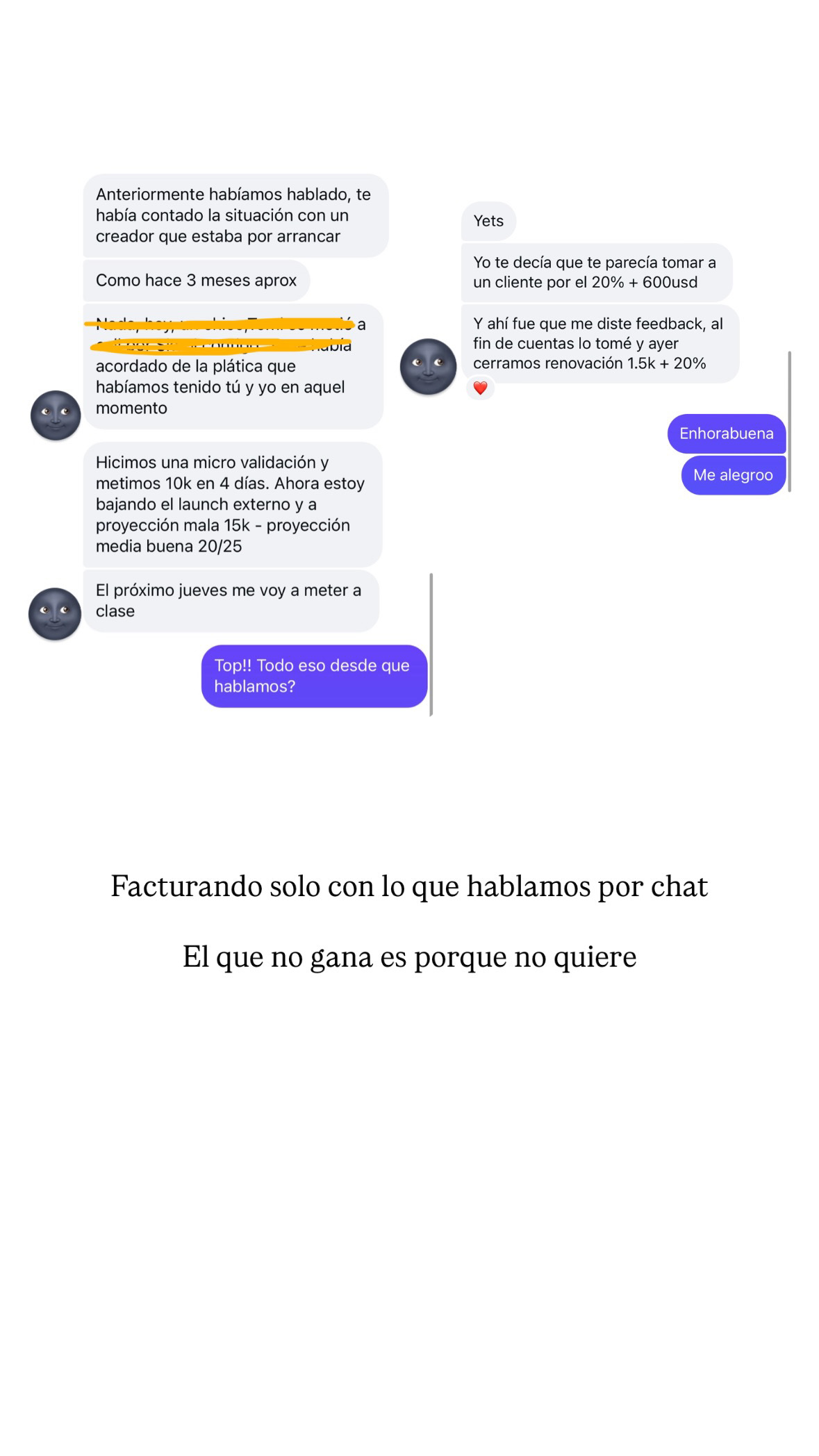 Resultado de un cliente