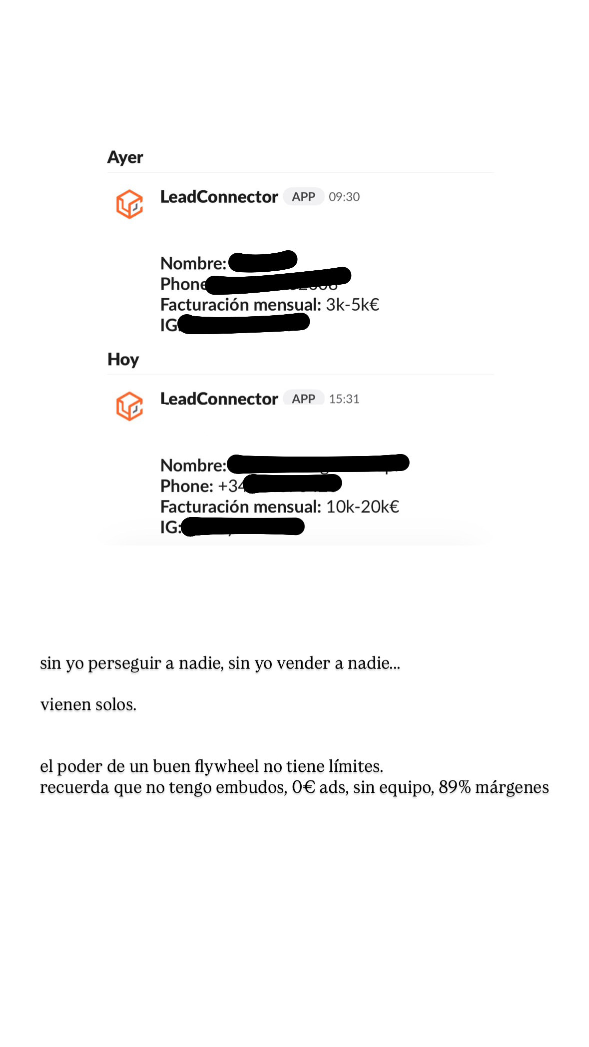 Resultado de un cliente